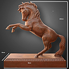 imagem do produto Cavalo Ferro Fundido 105cm - VRFF245 For�a e Eleg�ncia