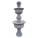 imagem do produto Chafariz 2 Pratos 200cm para Lago M�rmore Branco - FMP177 Design Cl�ssico