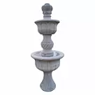 imagem do produto Chafariz 2 Pratos 200cm para Lago M�rmore Branco - FMP177 Design Cl�ssico