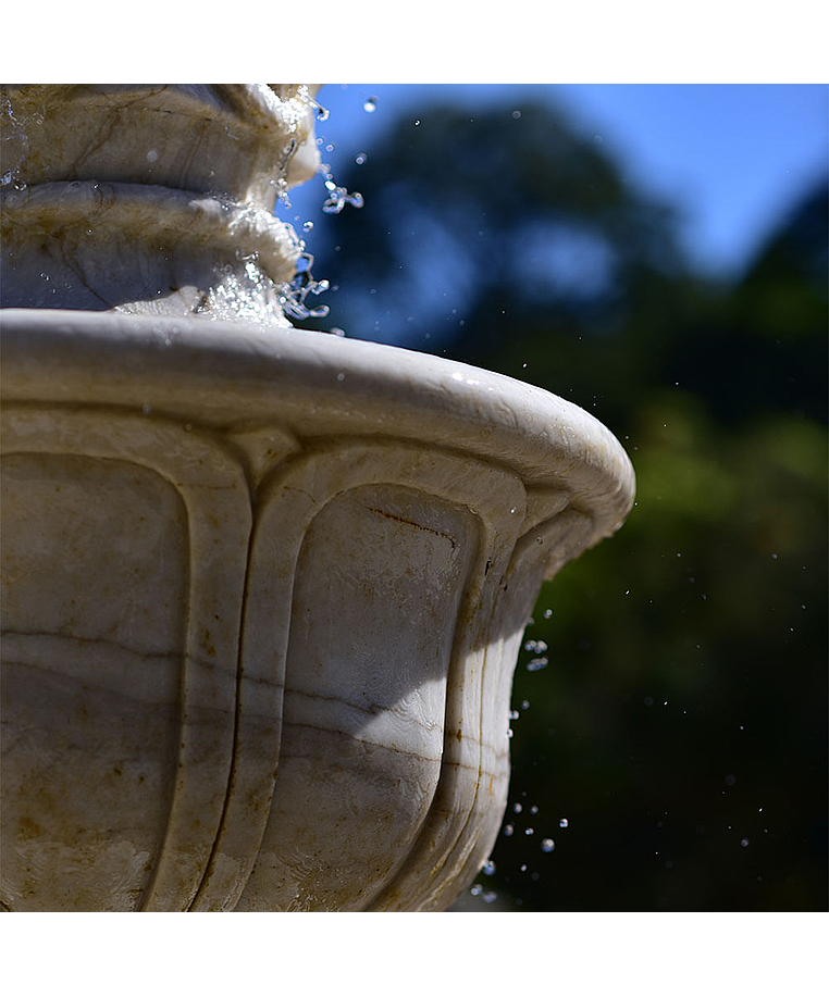 imagem do produto Chafariz 2 Pratos 200cm para Lago M�rmore Branco - FMP177