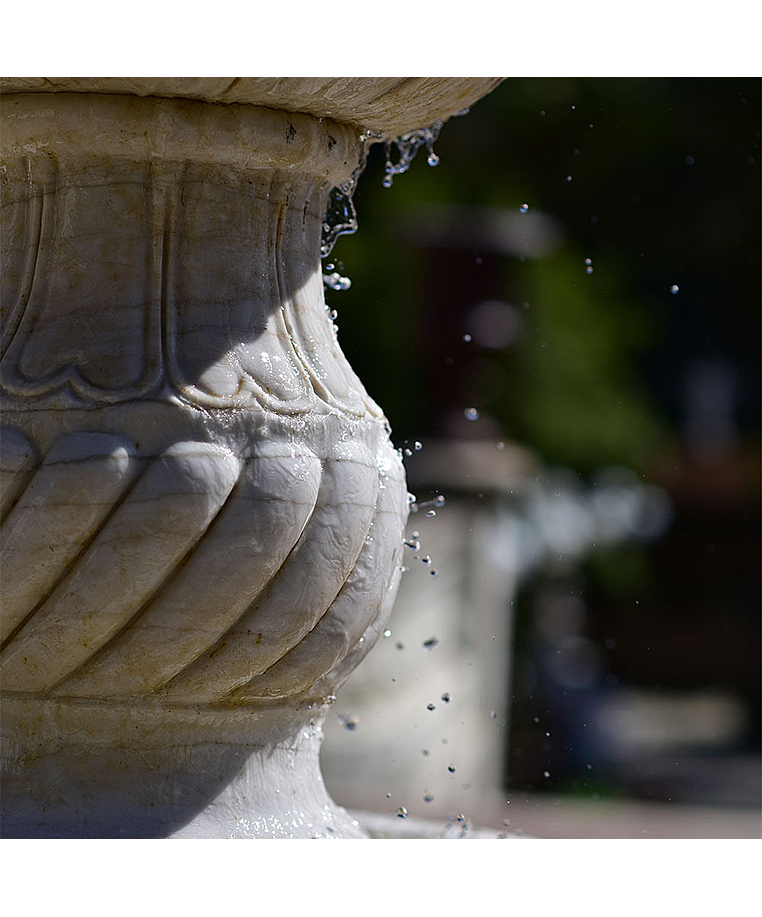 imagem do produto Chafariz 2 Pratos 200cm para Lago M�rmore Branco - FMP177