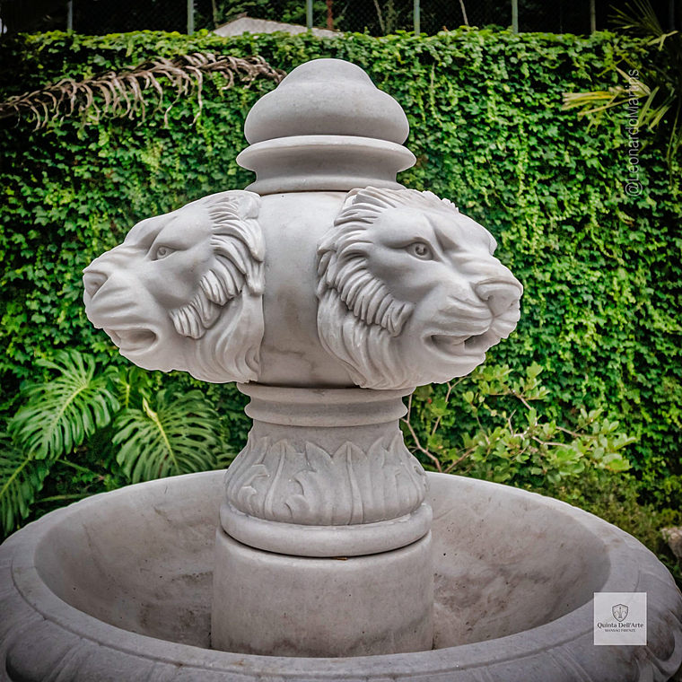 imagem do produto Chafariz 2 Pratos com Lago M�rmore Branco 230cm - FMP353 Estilo Cl�ssico e Refinado