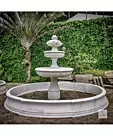 imagem do produto Chafariz 2 Pratos com Lago M�rmore Branco 230cm - FMP353 Estilo Cl�ssico e Refinado