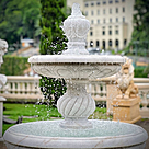 imagem do produto Chafariz 2 Pratos em M�rmore Branco 210cm - FMP355 | Eleg�ncia e Sofistica��o