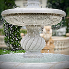 imagem do produto Chafariz 2 Pratos em M�rmore Branco 210cm - FMP355 | Eleg�ncia e Sofistica��o