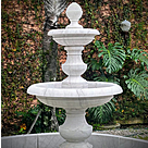 imagem do produto Chafariz 2 Pratos M�rmore Branco 210cm - FMP380 Design Cl�ssico para Jardins