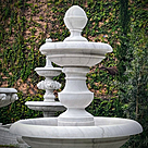 imagem do produto Chafariz 2 Pratos M�rmore Branco 210cm - FMP380 Design Cl�ssico para Jardins