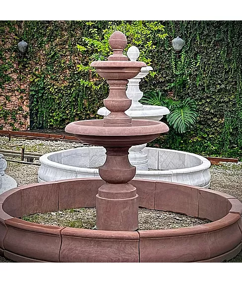 imagem de Chafariz 2 Pratos Mármore Red 210cm - FMP381