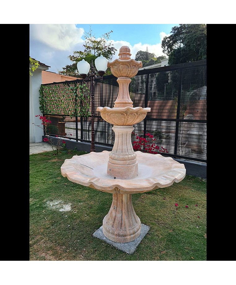 imagem do produto Chafariz 3 Pratos 200cm M�rmore Rosa - FMP179