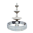 imagem do produto Chafariz 3 Pratos 250cm M�rmore Branco - FMP196 Destaque no Paisagismo