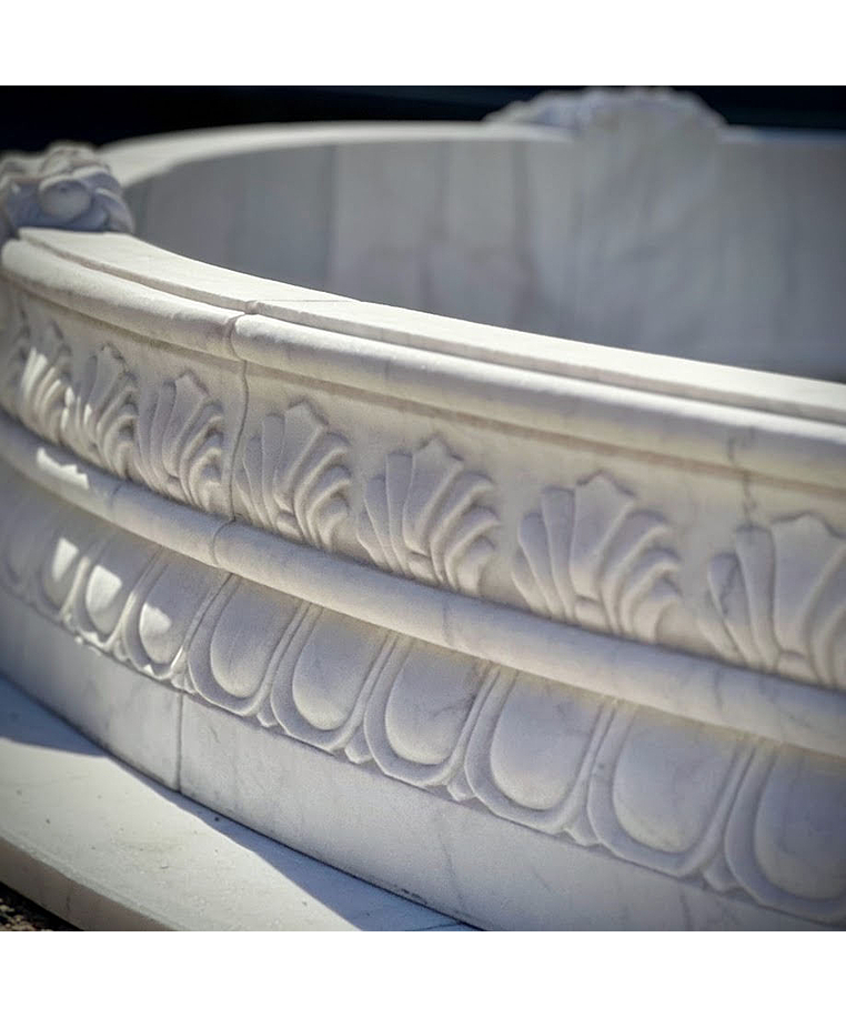 imagem do produto Chafariz 3 Pratos com Lago e Cavalos 300cm - FMP210 | Destaque Escultural para Paisagismo