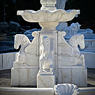 imagem do produto Chafariz 3 Pratos com Lago e Cavalos 300cm - FMP210 | Destaque Escultural para Paisagismo