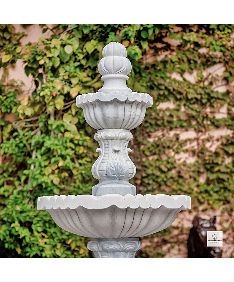 imagem do produto Chafariz 3 Pratos com Lago em M�rmore 250cm - FMP211 | Estilo Cl�ssico e Refinado