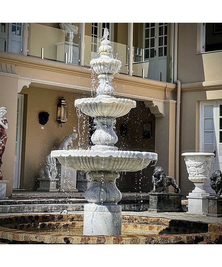 imagem do produto Chafariz 3 Pratos com Lago em M�rmore 250cm - FMP211 | Estilo Cl�ssico e Refinado