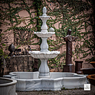 imagem do produto Chafariz 3 Pratos com Lago M�rmore Branco 315cm - FMP209 Alto Padr�o