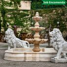 imagem do produto Chafariz 3 Pratos com Lago M�rmore Rosa 240cm - FMP212 Destaque no Jardim