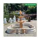 imagem do produto Chafariz 3 Pratos com Lago M�rmore Rosa 240cm - FMP212