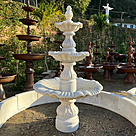 imagem do produto Chafariz 3 Pratos em M�rmore Branco 240cm - FMP224 Destaque no Jardim