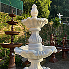 imagem do produto Chafariz 3 Pratos em M�rmore Branco 240cm - FMP224 Destaque no Jardim