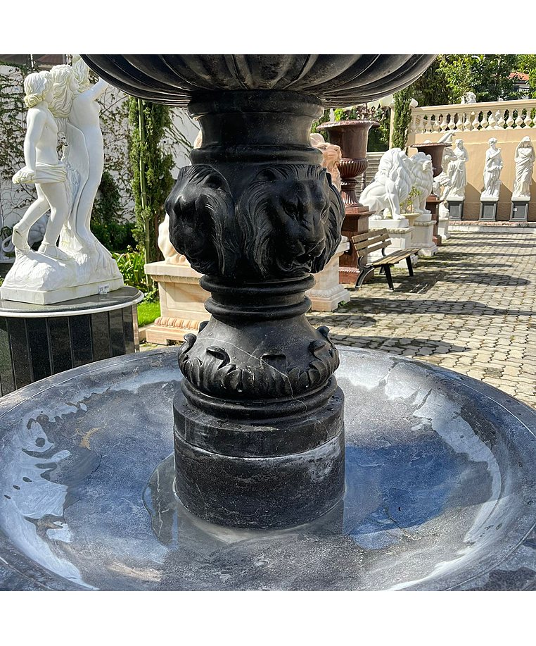 imagem do produto Chafariz 3 Pratos em M�rmore Preto 230cm - FMP220 Indicado para Jardins de Luxo