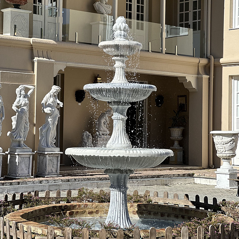 imagem do produto Chafariz 3 Pratos Gigante M�rmore 310cm - FMP227 Arte Cl�ssica para Paisagismo Elegante