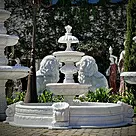 imagem de Chafariz 3 Pratos Mármore Branco 180cm - FMP235 Estilo Clássico e Refinado