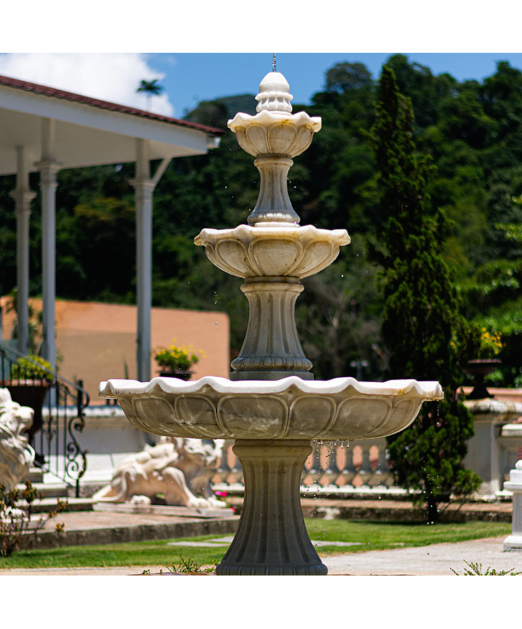 imagem do produto Chafariz 3 Pratos M�rmore Branco 200cm - FMP186