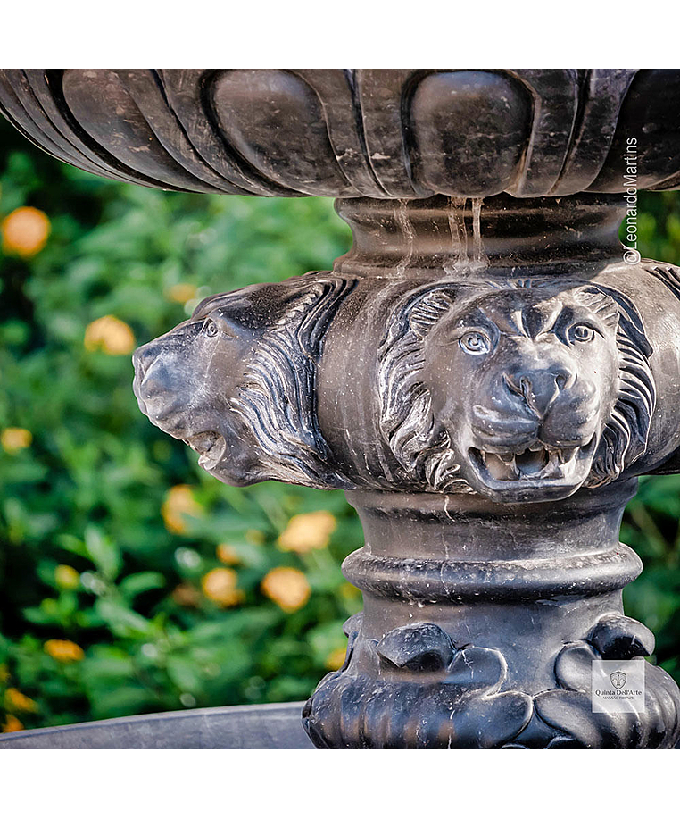 imagem do produto Chafariz 3 Pratos M�rmore Preto 180cm - FMP236 Eleg�ncia para Paisagismo