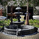 imagem do produto Chafariz 3 Pratos M�rmore Preto 180cm - FMP236 Eleg�ncia para Paisagismo