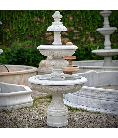 imagem de Chafariz Andaluzia em Mármore Branco 165cm - FMP237