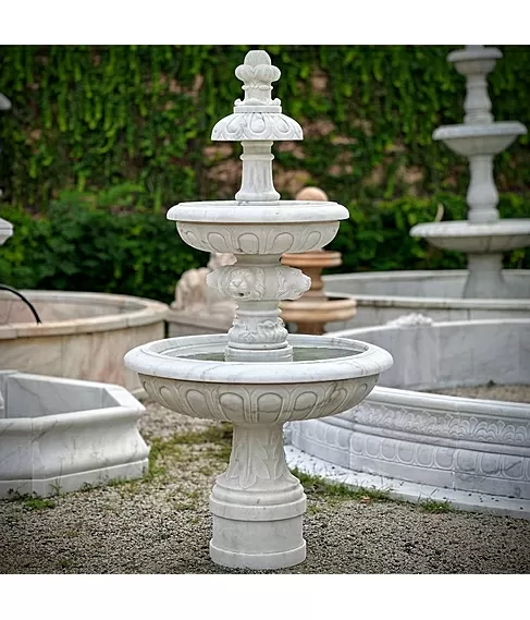 imagem de Chafariz Andaluzia em Mrmore Branco 165cm - FMP237