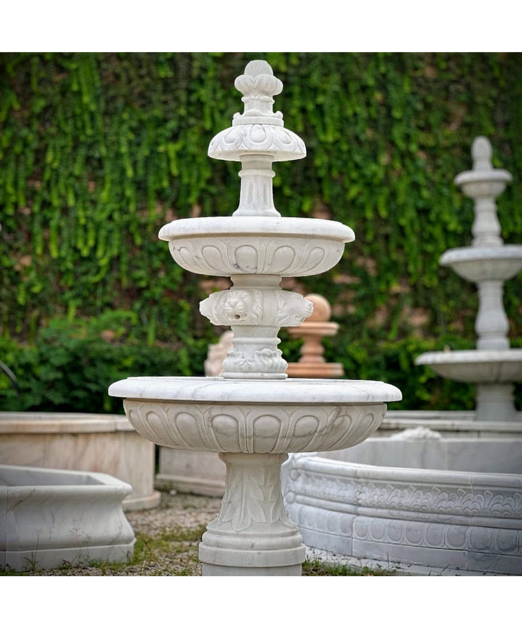 imagem do produto Chafariz Andaluzia em M�rmore Branco 165cm - FMP237