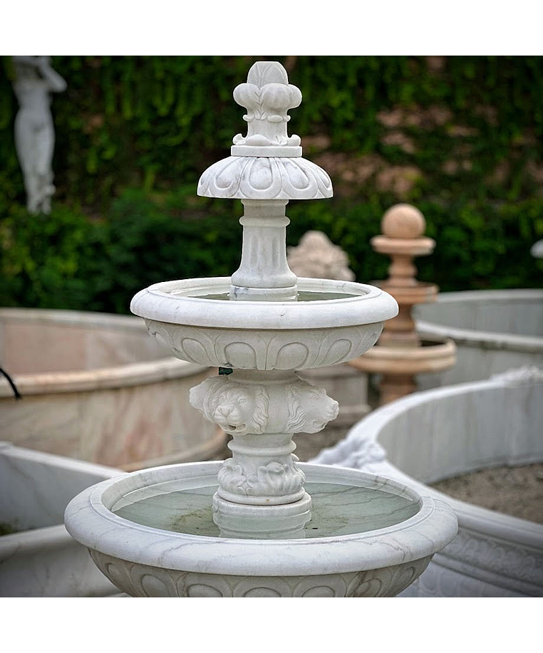 imagem do produto Chafariz Andaluzia em M�rmore Branco 165cm - FMP237