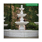 imagem do produto Chafariz Capri com Lago M�rmore Branco 230cm - FMP365 Paisagismo Cl�ssico