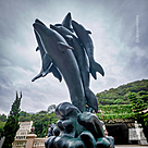 imagem do produto Chafariz de Bronze Dolphin Show 190cm - FBZ399 Luxo em S�o Paulo Quinta DellArte