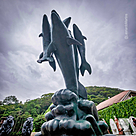 imagem do produto Chafariz de Bronze Dolphin Show 190cm - FBZ399 Luxo em S�o Paulo Quinta DellArte