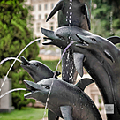 imagem do produto Chafariz de Bronze Dolphin Show 190cm - FBZ399 Luxo em S�o Paulo Quinta DellArte