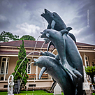 imagem do produto Chafariz de Bronze Dolphin Show 190cm - FBZ399 Luxo em S�o Paulo Quinta DellArte