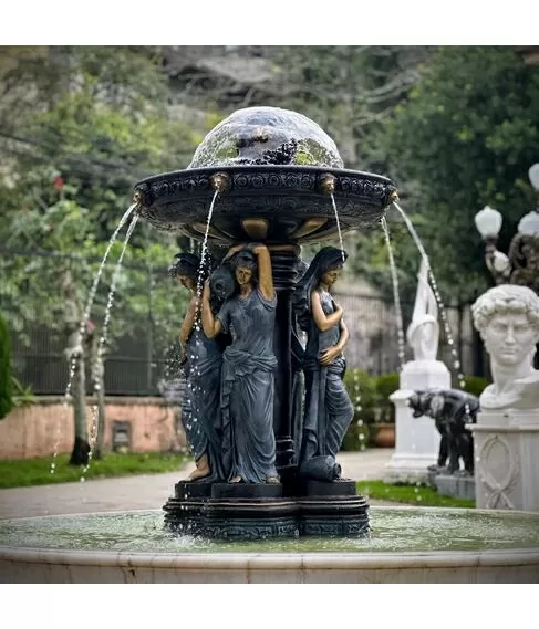 imagem de Chafariz de Bronze Fontana Viena 220cm - FBZ396