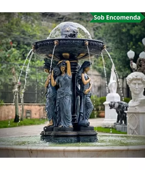 imagem de Chafariz de Bronze Fontana Viena 220cm - FBZ396 | Quinta Dell
