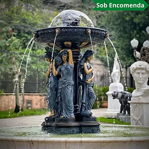 imagem de Chafariz de Bronze Fontana Viena 220cm - FBZ396 Quinta Dellarte