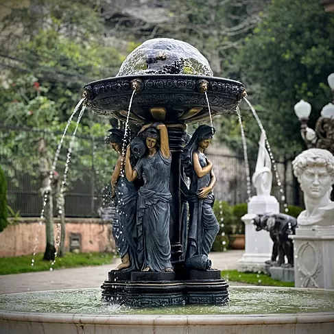 imagem de Chafariz de Bronze Fontana Viena 220cm - FBZ396 Quinta Dellarte