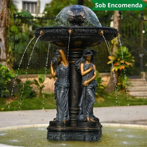 imagem de Chafariz de Bronze Fontana Viena 220cm - FBZ396 Quinta Dellarte