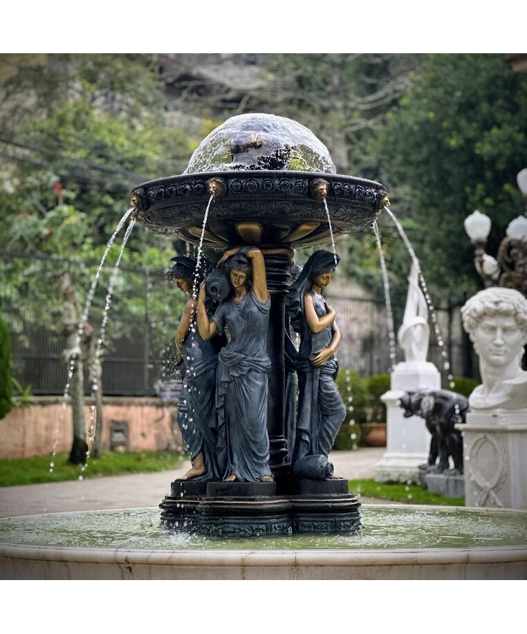 imagem do produto Chafariz de Bronze Fontana Viena 220cm - FBZ396 | Quinta Dell