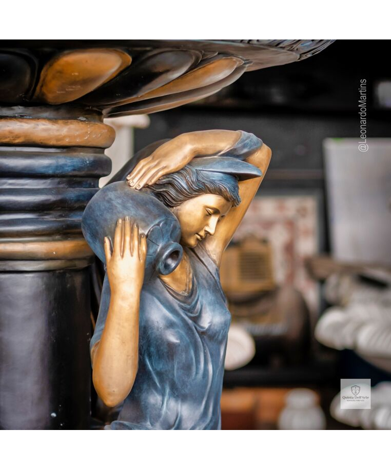 imagem do produto Chafariz de Bronze Fontana Viena 220cm - FBZ396 | Quinta Dell