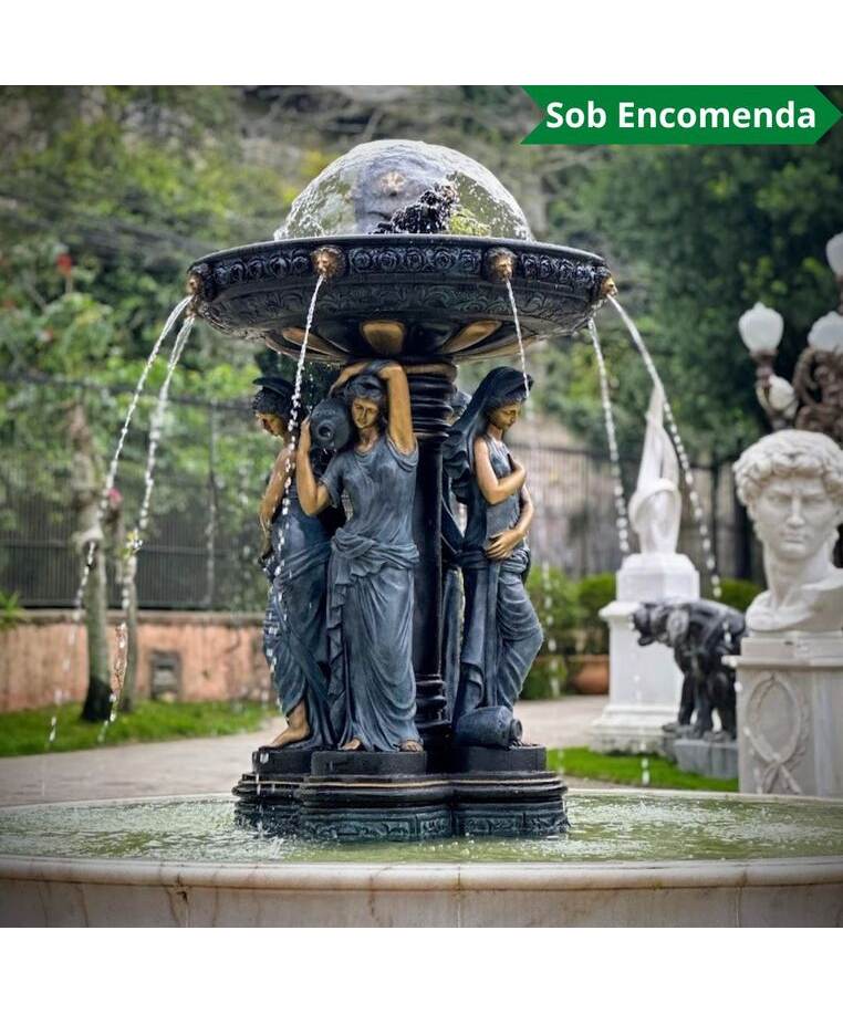 imagem do produto Chafariz de Bronze Fontana Viena 220cm - FBZ396 | Quinta Dell