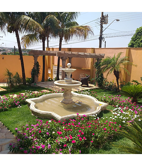 imagem de Chafariz de Cimento 2 Pratos Barbania 150cm - FC005