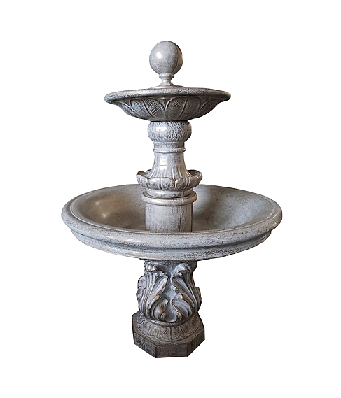 imagem de Chafariz de Cimento 2 Pratos Barbania 150cm - FC005PD