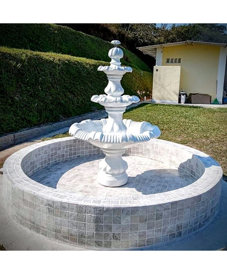 imagem do produto Chafariz de Cimento para Jardim 210cm - FC013 Jardins Sofisticados