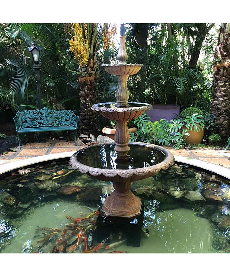 imagem do produto Chafariz de Ferro Fundido 3 Pratos Quinta DellArte 230cm - FF154